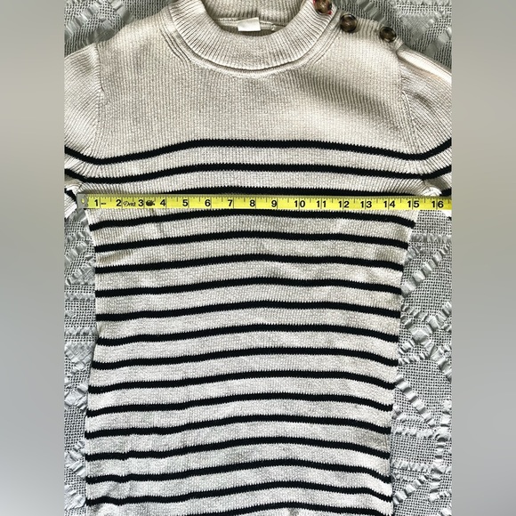 Gap Nautical Striped Button-Neck Sweater - Picture 6 of 6